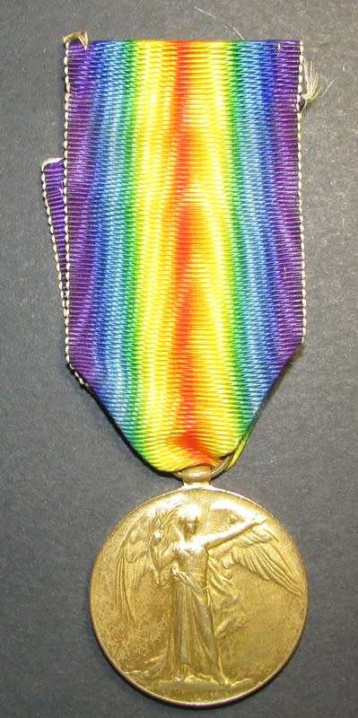 Full Size World War One Service Medal to:259231 J.Ball C.E.R.A.1.R.N