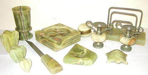 Nice Collection of Vintage " Onyx " Items - See Photo's