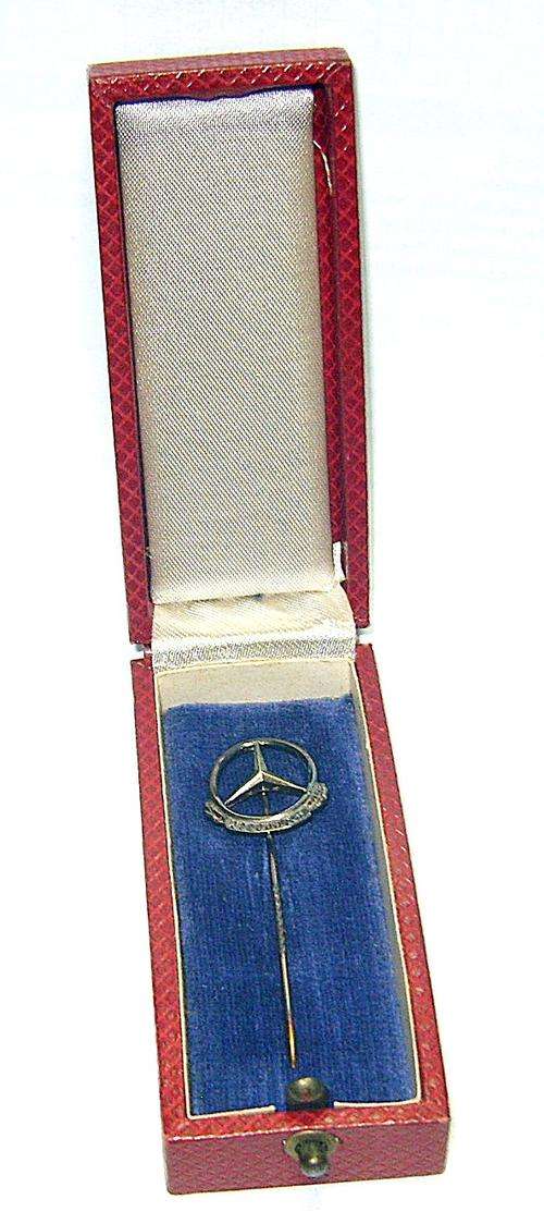 Sterling Silver Mercedes-Benz Automotive Lapel Pin - Boxed