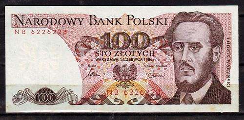 Poland 100 Zlotych Note