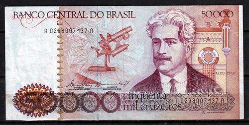 Brasil 50000 Cruzados Note