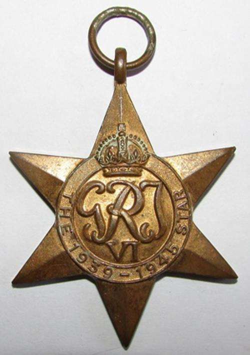 WW2 - 1939 to 1945 Star to N12331 P.Nkosi