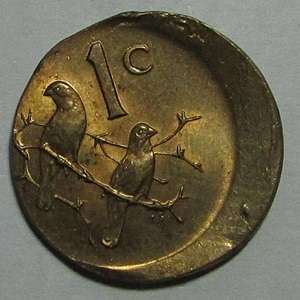 Error Coin -  Republic of South Africa 1c Piece