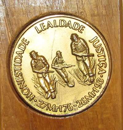 SADF - 32 Battalion Cased Medallion ( Low Number 584 )