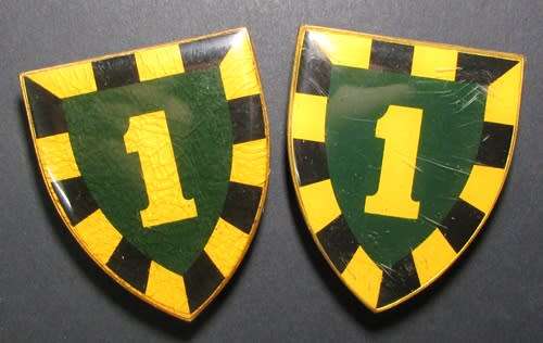SADF - 1 SA Infantry Shoulder Flash Pair