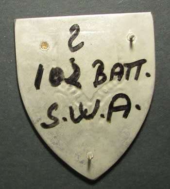 SADF - SWA Sector 102 Battalion Shoulder Flash ( Rare Full Size )