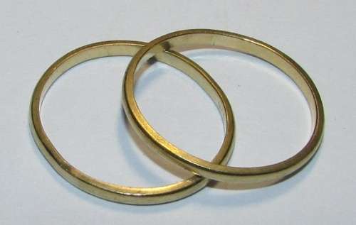 Ladies's 9CT Gold Bands - Total Weight 3 Grams