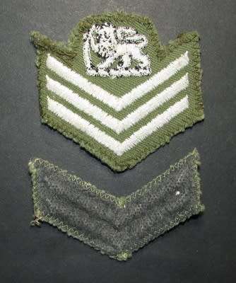 Rhodesian Army Rank Badges