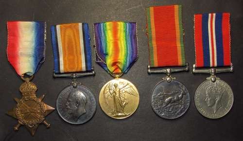 Full Size World War 1 and 2 Group to: WW1 (SJT.P.H van Rooyen Vryheid KDO) WW2(63775 P.H Van Rooyen)