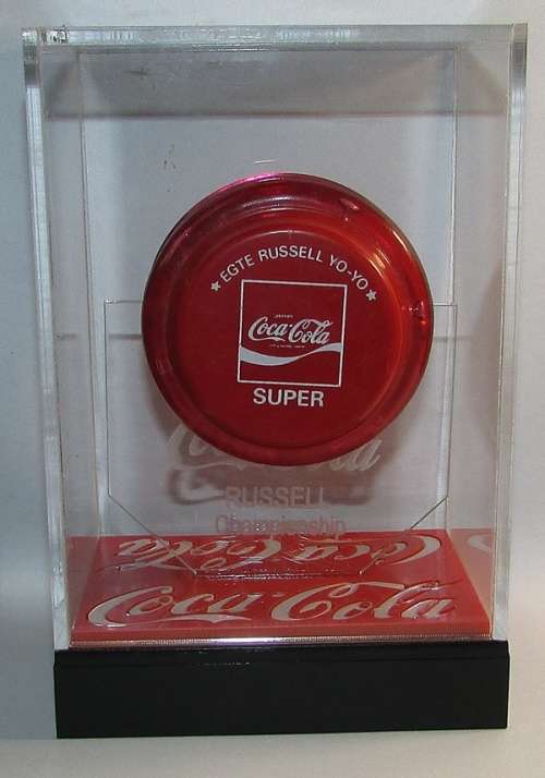 Original Russell " Coca-Cola Super " Yo-Yo in Custom Display Case