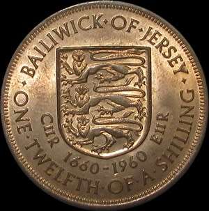 Jersey 1/12th Shilling Coin