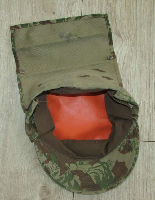 SAP Camo Flap Cap with Day Glo - Signed by Eugene de Kock