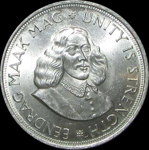 1964 Republic of South Africa Silver 50 Cent - Brillaint Coin