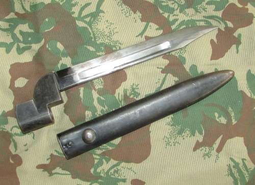 British No. 9 Mk1 Bayonet for - 303 Lee Enfield Riffle - Marked 1949