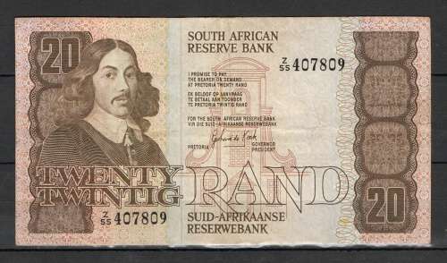 Republic of South Africa - De Kock Replacement Twenty Rand Note