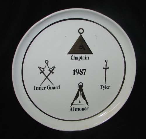 Vintage Masonic Plates - 4 in Total