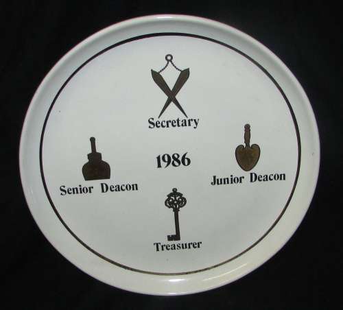 Vintage Masonic Plates - 4 in Total