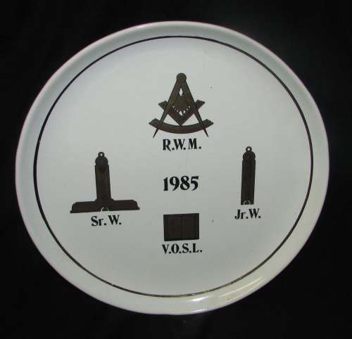 Vintage Masonic Plates - 4 in Total