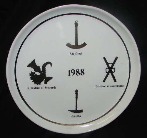 Vintage Masonic Plates - 4 in Total