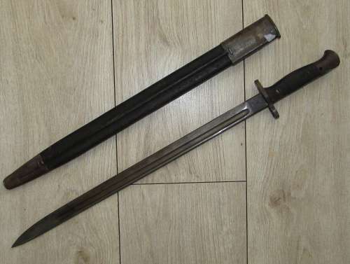 Pattern 1907 Bayonet with Scabbard ( Sanderson )