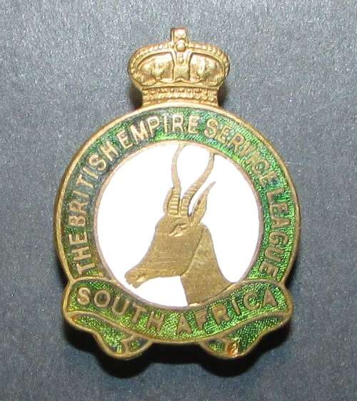 Brittish Empire Service League ( South Africa ) Pin Badge