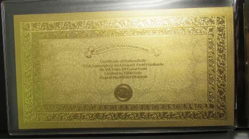 Limited Edition - 24KT Gold Banknote Collection Folder