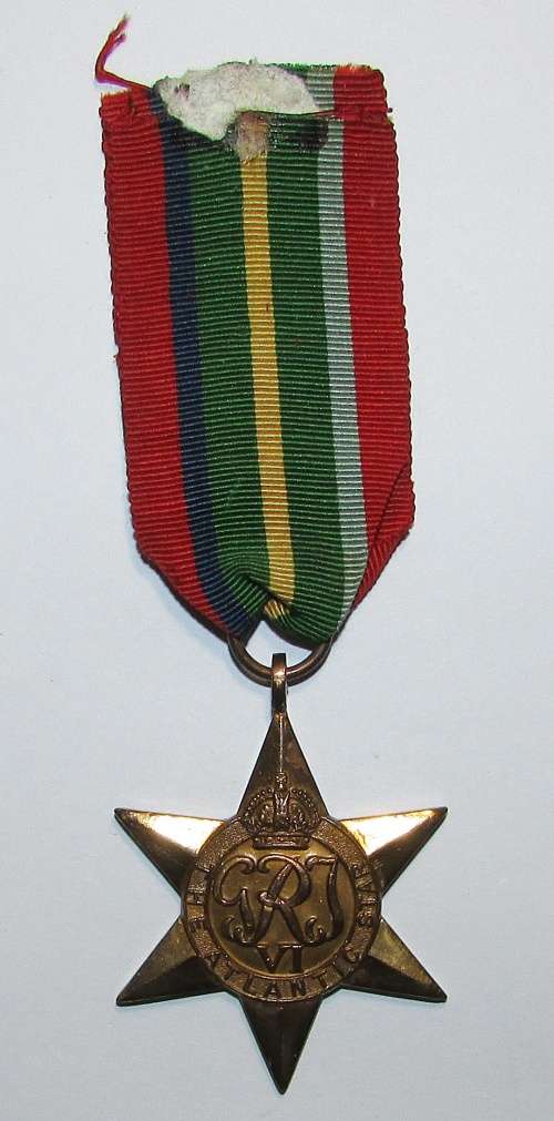World War Two - Full Size Atlantic Star ( Burma Star Ribbon )