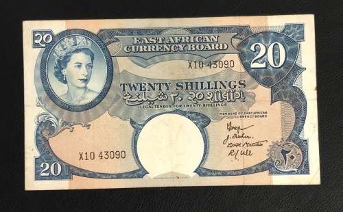 East Africa - 20 Shillings Note ( Catalogue $400 in UNC )