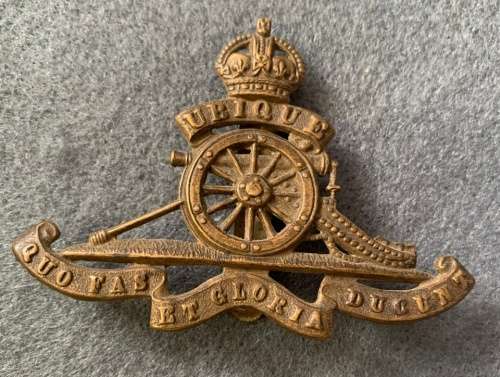 1st Army Group Royal Artillery Cap Badge
