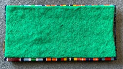 SADF Court Mounted Miniature Medal Set - MMM/Pro Patria/Southern Africa/General Service/Units/JChard