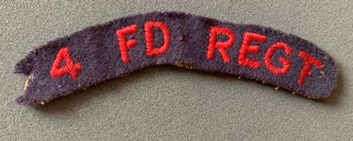 SADF - 4 Field Regiment Shoulder Title