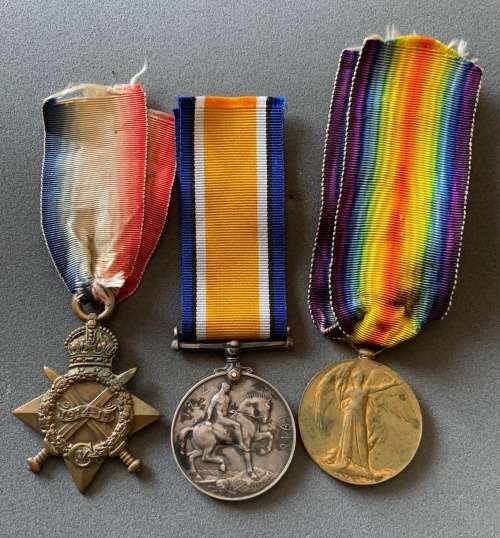 Full Size WW1 British Trio:13550 SJT A.W.Patrick - Manchester Regiment