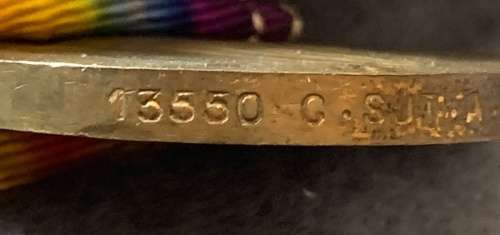 Full Size WW1 British Trio:13550 SJT A.W.Patrick - Manchester Regiment