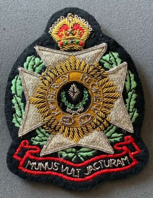 Kimberly Regiment Bullion Wire Blazer Badge