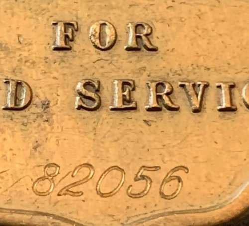 SADF - Full Size Good Service Medal - Number 82056