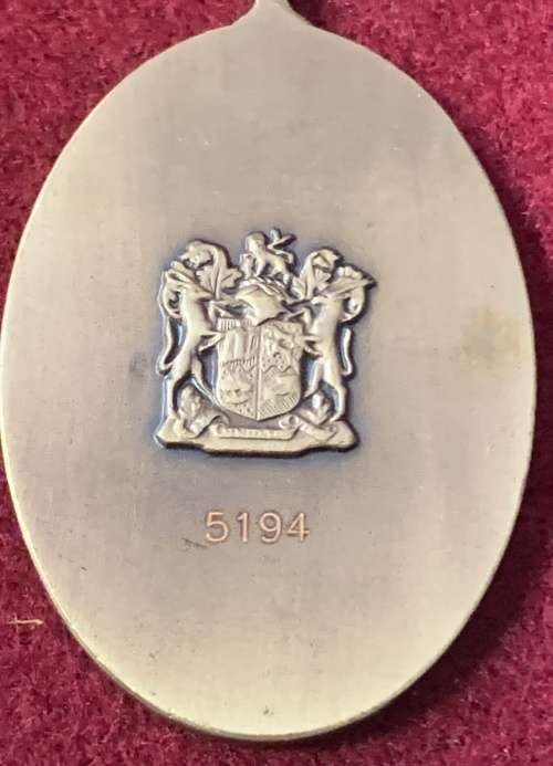 Full Size APLA 10 Year Service Medal - Numbered 5194