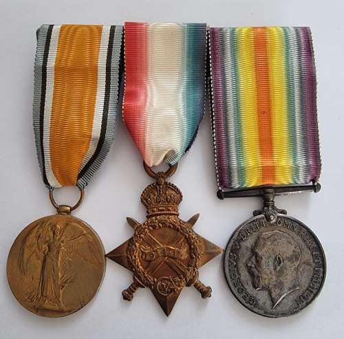World War 1 Full Size Group of Three to:PTE T.F Dreyer 5th Mounted Rifles