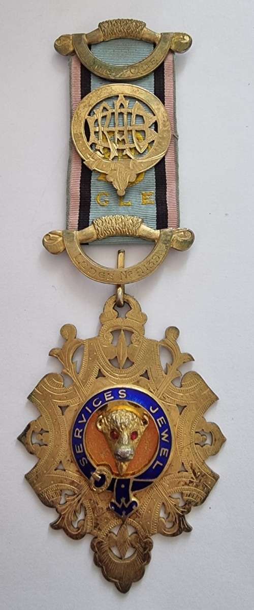 Full Size Hallmarked Sterling Silver Masonic Jewel