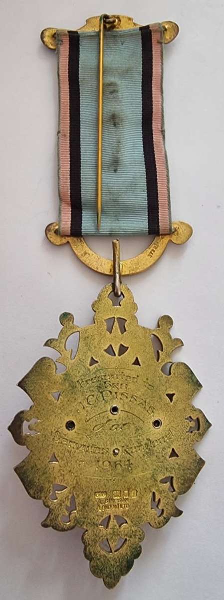 Full Size Hallmarked Sterling Silver Masonic Jewel