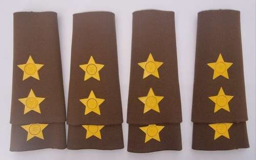 SADF - Lieutenant Rubberised Slip on Ranks ( Bid Per Set )