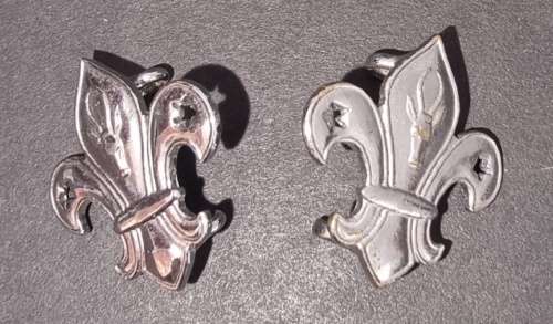 Boy Scouts Collar Badge Pair