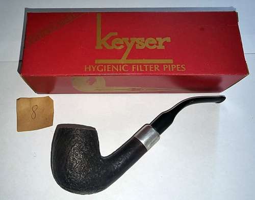 1980`s - Boxed Number 8 (Giant Bent) Keyser Smoking Pipe