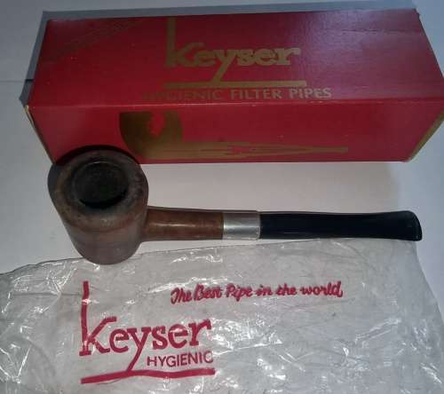 1980`s - Boxed Number 22 (Poker Pipe) Keyser Smoking Pipe