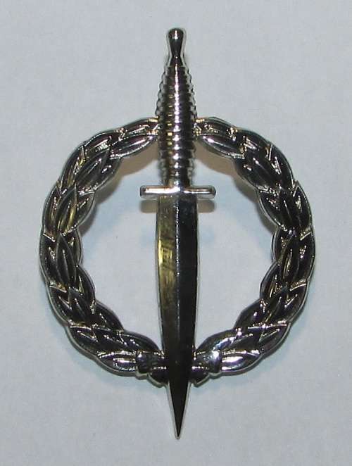 SA Army Special Forces (Recce) Operator Badge - Hallmarked Sterling Silver