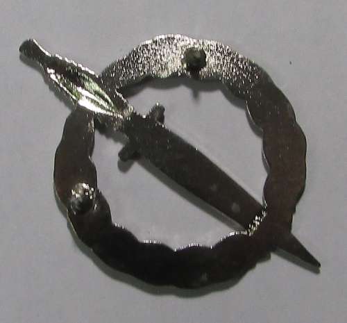 SA Army Special Forces (Recce) Operator Badge - Hallmarked Sterling Silver