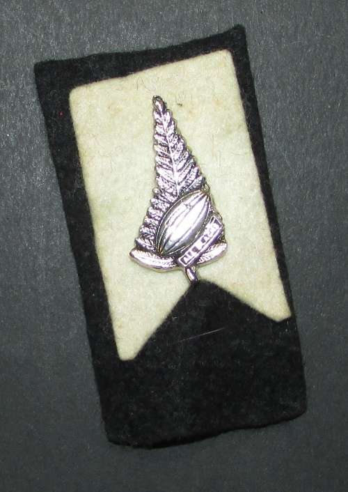 Vintage All Blacks Rugby Pin Badge
