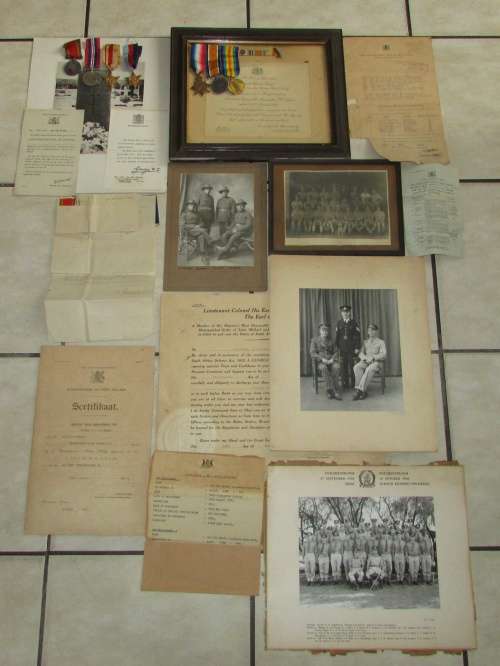 Van Der Merwe Family Group - World War One (MID) and World War Two(KIA)
