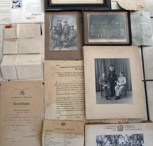 Van Der Merwe Family Group - World War One (MID) and World War Two(KIA)