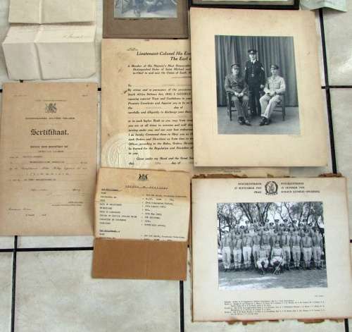 Van Der Merwe Family Group - World War One (MID) and World War Two(KIA)