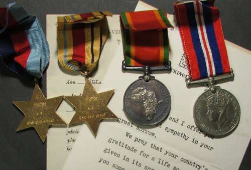 Van Der Merwe Family Group - World War One (MID) and World War Two(KIA)